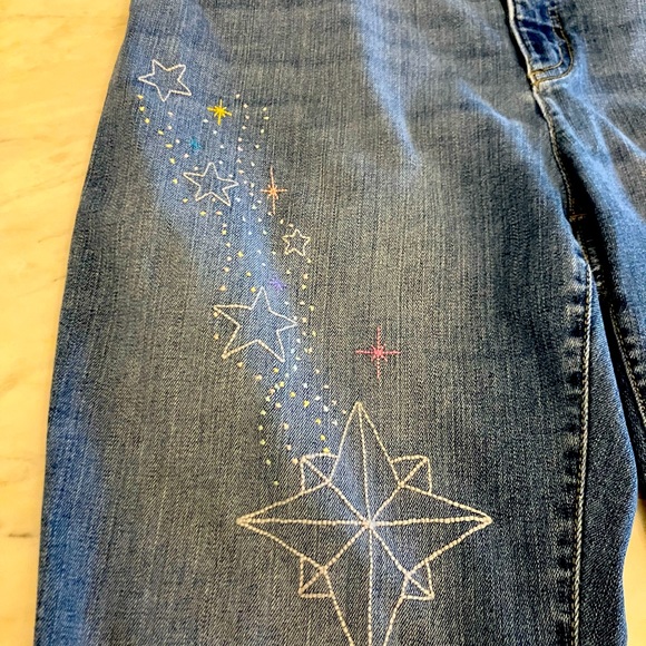 Celestial Hand embroidered LRL jeans - Picture 3 of 9